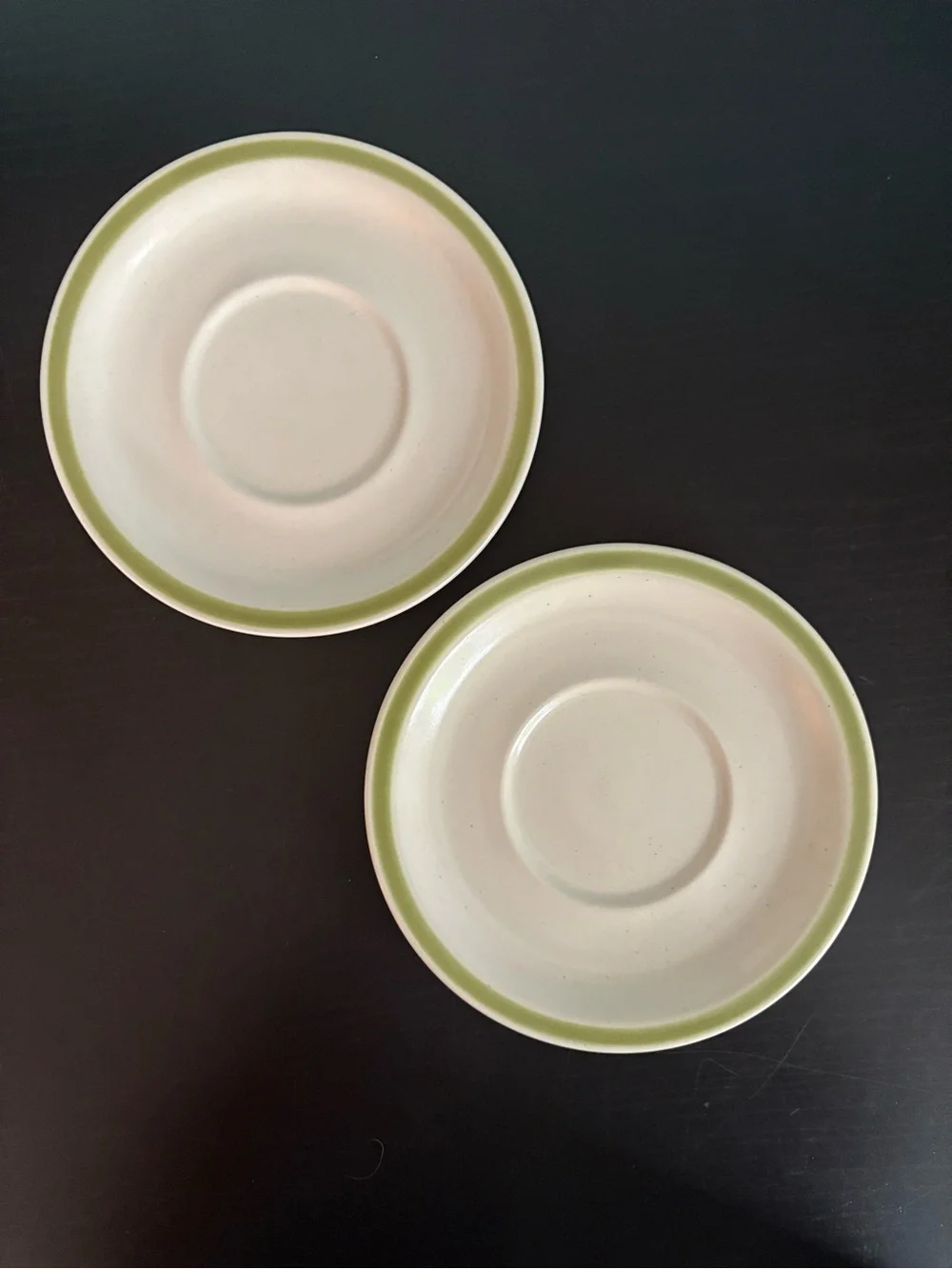Stoney Brook Stoneware 6” Plates with Yellow Floral Design